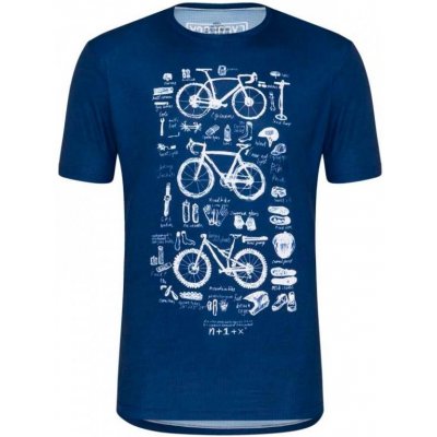 Cycology pánske technické tričko Bike Maths modré
