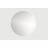 Okrúhle zrkadlo do kúpeľne v ráme Cordia Round line mirror 100 x 100 cm v bielom ráme R1000W_