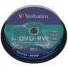 Verbatim 10ks DVD-RW 4.7GB 4x / Spindl (43552)