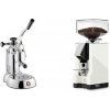 La Pavoni Stradivari Lusso + Eureka Mignon Silenzio 55, CR white