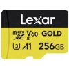 Karta Lexar Gold MicroSDXC 256 GB Class 10 UHS-II/U3 A1 V60 (LMSGOLD256G-BNNNG)