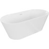 Mexen Flavia, voľne stojaca vaňa 150 x 75 cm, biela, biely prepad, 54031507500-20