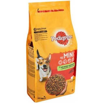 Pedigree Adult Mini hovädzie mäso a zelenina 2 kg