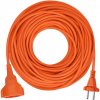 Predlžovací kábel spojka 1-zásuvka 30m PVC 2x1 IP20 oranžový PS28 SOLIGHT