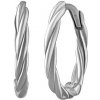 Stříbrné náušnice kruhy Xenie točené 14,5 mm