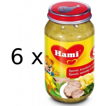 Hami Špenát zemiaky a hovädzie 6 x 200 g