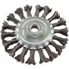 Extol Kartáč okružný vrkočový, oceľový drôt 0,5mm, 125mm, otvor 22,2mm