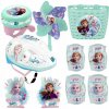 SADA FROZEN PRILBA CHRÁNIČE RUKAVICE KOŠÍK STUHY VETERNÝ MLYN ZVONČEK