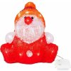 Dekorácia MagicHome Vianoce, Santa klaus, 30 LED, časovač, akryl, 3xAA, IP44, exteriér, 24x21x24 cm
