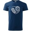 Florbal love - Klasické pánske tričko vyššej gramáže - 3XL ( Polnočná modrá )