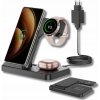 Indukčná bezdrôtová nabíjačka čierna 3v1 pre telefón iPhone AirPods