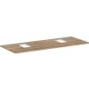 Doska pod umývadlo Hansgrohe Xelu Q 136x1,6x55 cm prírodný dub 54125230
