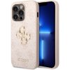 Guess PU 4G Metal Logo Zadní Kryt pro iPhone 15 Pro Max Pink