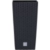 Květináč Prosperplast Rato square 26,5 x 26,5 x 50 cm antracit