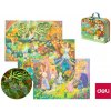 DELI Fa Musical Valley, puzzle, 212 dielikov, 3 obrázky svietiace v tme, v kufríku s uchom