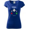 Futbal volá - Dámske tričko Pure - S ( Kráľovská modrá )