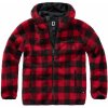 Brandit Teddyfleece Worker jacket red/black