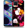 Picasee silikónový čierny obal pre Realme 8 4G - Flowers and Berries