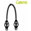 Kink Japanese Clover Nipple Clamps With Chain Black 30 Cm