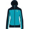 Karpos Parete Dámska Bunda tyrkysová/čierna