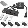 Rozbočovač svetiel 3A4-02-150 USB-C na 3xUSB a USB-C