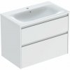 Geberit Selnova Square umývadlo so skrinkou 80 cm biela 504.139.00.1