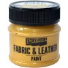 Metalická farba na kožu a textil 50ml - zlatá
