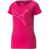 Dámske tričko Puma, TRAIN FAVORITE JERSEY CAT TEE ružová,biela S