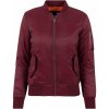 Urban Classics dámska bomber bunda Vínová