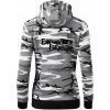 Harry - Espresso Patronum - Mikina dámska trendy zipper s kapucňou - XL ( Šedý maskáč )