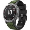 Double silicon QuickFit remienok pre Garmin 22mm - ArmyGreen/Čierny IR-AWGW-0299