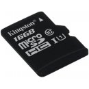 Kingston microSDHC 16GB UHS-I U1 + adapter SDC10G2/16GB