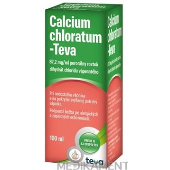 Calcium Chloratum-Teva sol.por.1 x 100 ml