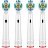 KOMA NK14 Náhradné hlavice kompatibilné s kefkami Braun Oral-B 3D White, 4 ks