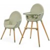 Kinderkraft | KINDERKRAFT - Detská jedálenská stolička 2v1 FINI2 buk/zelená | AG0714