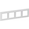 Legrand VALENA LIFE 4rámček biely/chróm 754034