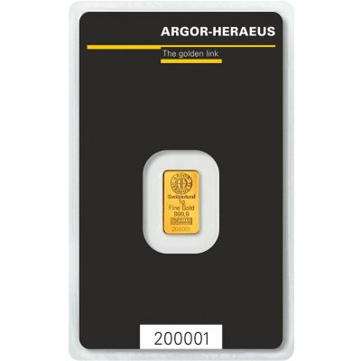 Argor-Heraeus zlatá tehlička 1 g