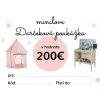 Darčeková poukážka Minilove 200 EUR - elektronická