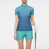Dámska polokošeľa J.Lindeberg Tuva Polo Spectrum Fade Teal L M