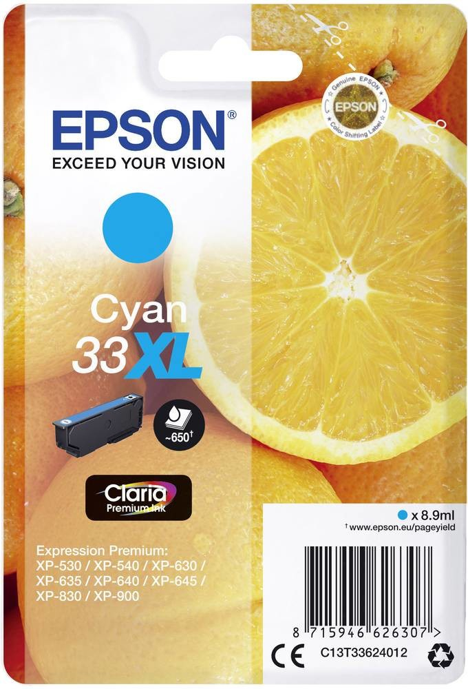 Epson 33XL Cyan - originálny