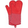 Sada 2 červených silikónových chňapiek Wenko Oven Red