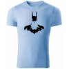T-ričko Batman pánske tričko Farba trička: Nebeská Modrá, Farba potlače: Čierna, Veľkosť: XL