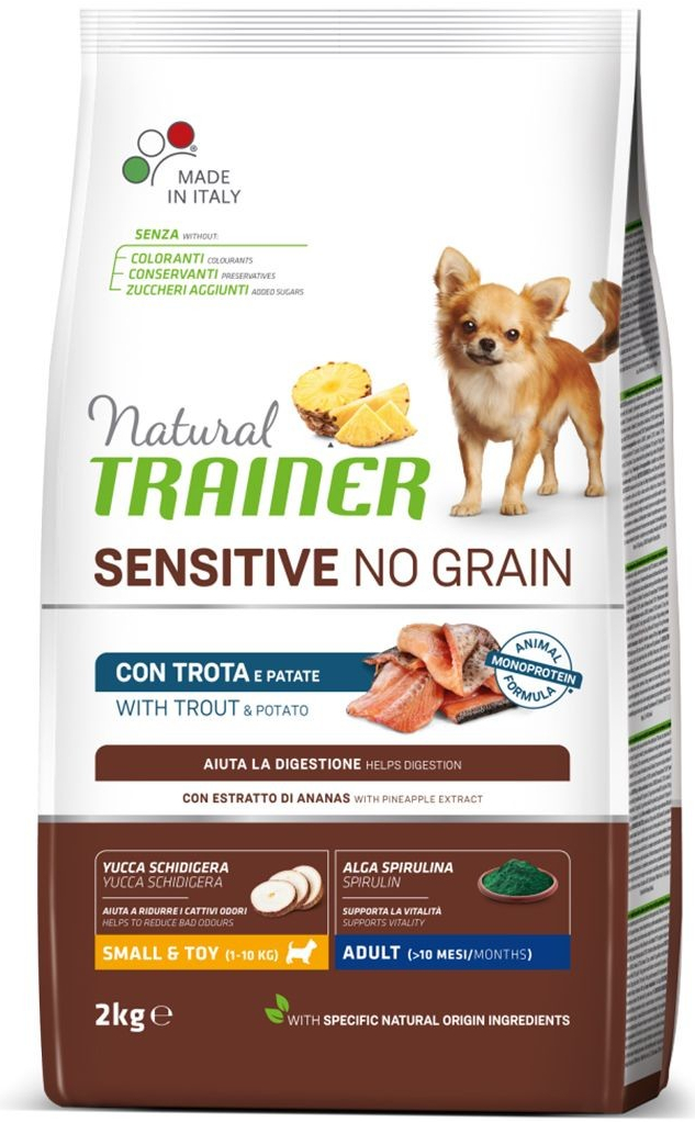 Trainer Natural Sensitive NO GRAIN Mini Adult Trout 2 kg