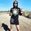 Yakuza dámske šaty NO CLOWN HOODIE KLEID GKB 22119 black Farba: čierna, Veľkosti dámske: S