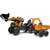 Falk Šliapací traktor 997W Case CE 580 Super N oranžový