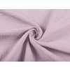 Mušelín dvojitá gázovina MSN-021 Bledo fialová - metráž šírka 140 cm