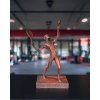 Soška Tennis - čierny podklad so strieborným finišom