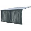 San Diego SolarCover hliníkový terasový prístrešok so závesmi 4,3 x 3 m CoverTech antracit
