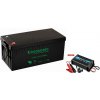LITOVÝ AKUMULÁTOR LifePO4 12V 200Ah BMS 100A NABÍJAČKA 20A UPS KAMPER LOĎ