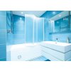 Aquatek LUX L3 vaňová zástena 140x140 cm rám Biely sklo Cincila Zalamovacie dvere AQ LUXL3BI14058